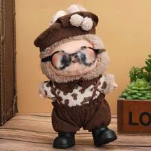 17cm Labubu Plush Doll Clothes, Vinyl Accessories For Party, Decorative Figurine Outfit - Multicolor - View 9