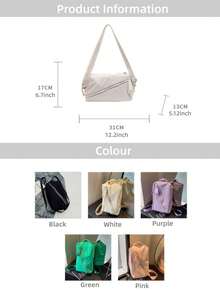 Casual Sport Gym Bag With 2 Zippers For Women Men Shoulder Crossbody Bag, Summer High Capacity Backpack For Workout Fitness Yoga Pilates School College Travel Purses Chest Pack