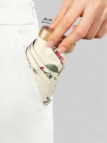 迷你折叠伞，防水便携旅行伞，女士防晒防紫外线遮阳伞，二合一五折超轻便携伞，迷你旅行伞，两用便携伞，防风防晒，99%紫外线防护，男女通用，女士防雨防风伞 - 彩色 - 查看 4