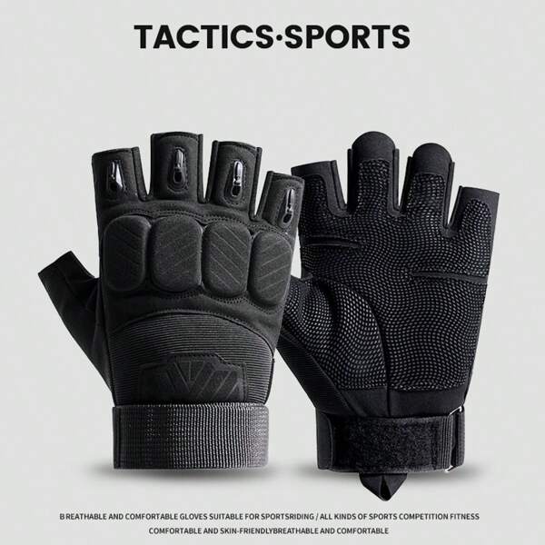 Buitensport Klimmen Beschermende Training Militaire Tactische Vingerloze Handschoenen Voor Wandelen, Kamperen, Fietsen