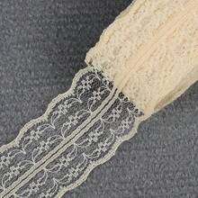 45mm 10 Yards Net Lace Trim Ribbon Ideal For Wedding Christmas Curtain Decorations DIY Hair Bows Sewing Fabric