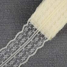 45mm 10 Yards Net Lace Trim Ribbon Ideal For Wedding Christmas Curtain Decorations DIY Hair Bows Sewing Fabric