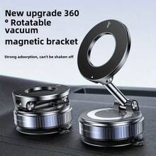 Soporte magnético para automóvil de color gris oscuro con rotación de 360°: aleación de aluminio resistente, adhesión fuerte, soporte ajustable compatible con dispositivos y Android, perfecto para transmisión en vivo en automóvil, gimnasio, espejo, superficie lisa, incluye bucle magnético, montaje para automóvil | Soporte ajustable | Montaje duradero, Soporte para automóvil PS: Solo apto para instalación y uso en ubicaciones con superficies lisas PS: Solo admite instalación en superficies lisas - Multicolor - Ver 13