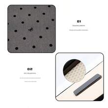 Easypie Selection 四季通用汽车座椅垫，波点蝴蝶结设计，透气舒适，时尚奢华，驾驶座垫，优雅精致的风格，展现独特的女性魅力 - 灰色 - 查看 6