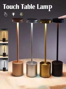 1个便携式无线LED台灯，可调光三色变换，亮度可调，可充电触控夜灯，适用于办公室、书房、卧室、餐厅、客厅、酒吧，也可作为节日礼物。