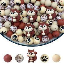 30 יחידות סט חרוזי סיליקון בעלי חיים מקסים - ערכת יצירה עשה זאת בעצמך - מתאים לתכשיטים, מחזיקי מפתחות ועיצוב הבית - מושלם לשרשראות, צמידים ונעלי קסמי - סט חיות כועס תלת מימד - ראה 24