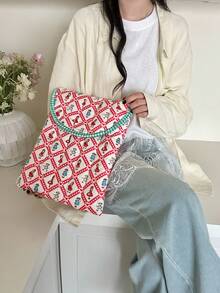 Korean Ins Cotton Computer Bag Soft Puff Princess IPad Bag Embroidered 13 Inch Computer Inner Bag - Multicolor - View 9