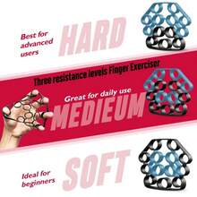 Grip Strength Trainer Kit, Pro Hand And Forearm Strengthener Kit With Adjustable Resistance And Multi-Function Massage Balls For Hand Therapy, Grip Training, And Recovery - Black - View 6