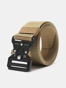 1Pack Sports Style Tactical Belt With Quick-Release Plastic Buckle - High-Quality Polyester Fiber Adjustable Belt For Outdoor Hunting, Combat Survival - Multifunctional Army Utility Belt For Teen Boy(10-18Y) - Style 1 - View 12