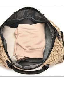 2025 New Shoulder Bag, Fashionable Simple Large Capacity Short-Distance Travel Bag - Khaki - View 7