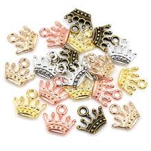 30 件 13x14 毫米皇冠吊坠锌合金金属 DIY 珠宝制作配件项链手链配件 - crown charms - 查看 9