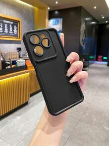 1 个黑色防震相机手机壳，适用于 Apple/Galaxy/Infinix/Redmi/OPPO/VIVO/Realme/MOTO - 黑色 - 查看 4