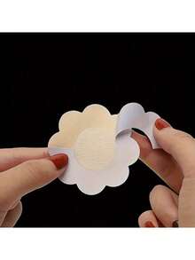 10/30/50/100Pcs Cloth Nipple Cover Teat Hide Women Nipple Pasties Piece Breast Petals Invisible Bra Padding Chest Sticker Patch Covers - Multicolor - View 8