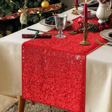 Square Sequin Table Runner, Suitable For All Kinds Of Party Decorations