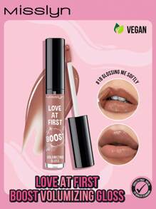 Misslyn Love At First Boost Volumizing Gloss, Moisturizing Water Gloss Lip Gloss, Long-Lasting Moisturizing Sweet Lip Glaze, Enhancing Gloss, High Pigment Lipstick Longwear, Highly Pigmented Color And Instant Shine, Glossy, Moisturizing Weightless & Non-Sticky Finish Lip Stain