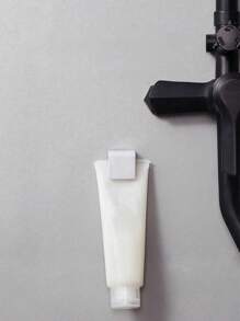 1 pièce Support mural pour brosse à dents sans perçage avec couvercle, Porte-brosse à dents électrique, Porte-dentifrice, Organisateur de brosse à dents auto-adhésif 2/5/6 fentes, Accessoires de rangement pour salle de bain (Blanc), Décoration de la maison et de la salle de bain Retour à l'école