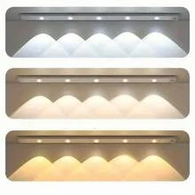 60CM LED Light Wireless Smart Sensor Wardrobe Bedroom Convenience USB Charging - 白色 - 查看 9