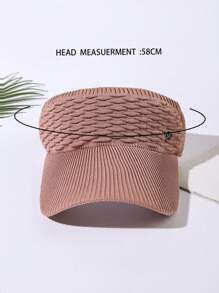 1pc Unisex Breathable Sun Protection Straw Hat In Brown-Red, Suitable For Outdoor All Seasons