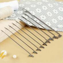 7pcs Crochet Hook Set, Sweater Repair Knitting Tool, DIY Handmade Sewing Set, Three-Way Stationery Needle, Bead Tool Needle, Suitable For All Seasons, Ideal Choice For Crochet Enthusiasts - Multicolor - View 7