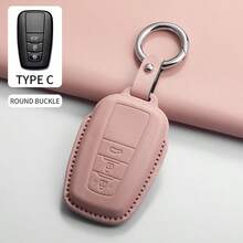 汽车钥匙扣保护套适用于凯美瑞 2024 款卡罗拉 Levin Yaris RAV4 Avalon Prado Land Cruiser 钥匙链钥匙袋卡包保护套适用于女士钱包迷你钱包钱包钱包