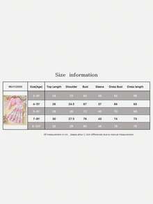 2 Pcs Set Little Toddler Girls Dress With Cardigan Floral Dresses Ruffle Shrug Sweaters Spring Full Clothes For 3-10 Y - Hồng - Xem 11