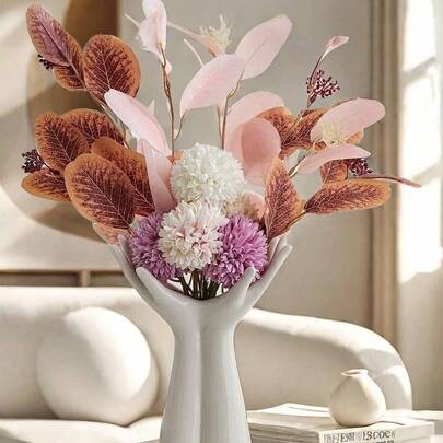 北欧风张开双臂花瓶壁龛，创意插花装饰，适用于民宿、酒店客房、摄影道具、办公室装饰、节日礼物