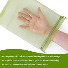 20pcs Reusable Drawstring Mesh Produce Bags, Lightweight Breathable Fruit & Vegetable Protection Cover For Grape, Apple, Pomelo, Multi-Purpose Gardening Anti-Insect Bags, Wedding Party Gift Packaging, Decorative Bags With Ribbons