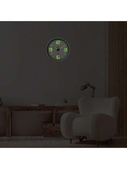 Glow In The Dark Wand Clock, Creative Silent Living Room Bedroom, Home Kitchen, Office Easter Friend "10" 12 "(No Battery) (Needs To Absorb Enough Verlichting Energy Shine) view 5