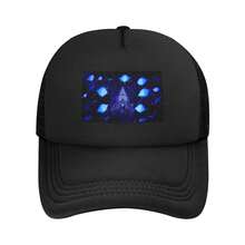 Pure Vanilla Cookie Unisex For Men And Women Mesh Baseball Cap - Breathable Adjustable Hat For Sun Protection Fit For Outdoor Sports & Travel - Black - View 2