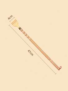 1 件木制背部抓痒器，长柄木制背部抓痒器，背部抓痒装置，传统竹木材质，耐用的身体放松按摩器，缓解瘙痒，送给父母和朋友的完美礼物，适合全家人使用的便携式抓痒器，不含绳子（注：竹制品，自然颜色和纹理随机发货，木纹不同，不属于质量问题） - 彩色 - 查看 8