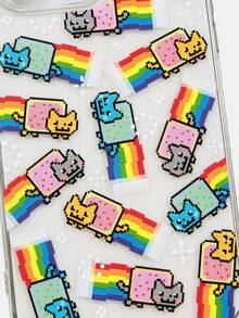 Funda para teléfono Funda para teléfono con estampado de dibujos animados lindos de moda con funda para phone 1 12 13 14 15 16 - transparente - Ver 5