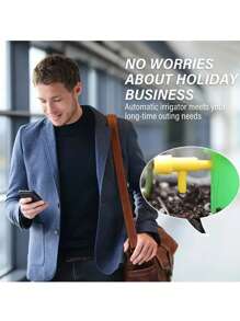 20pcs Automatic Flower Watering Device - Drippers With Self-Spraying Nozzle, Adjustable Plant Watering, Slow Release Control Valve Switch For Outdoor And Vacation Plant Watering, Random Color