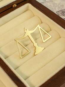 1 pieza Insignia de solapa con Libra, el símbolo de la constelación de la Balanza, minimalista y elegante - Libra - Ver 8