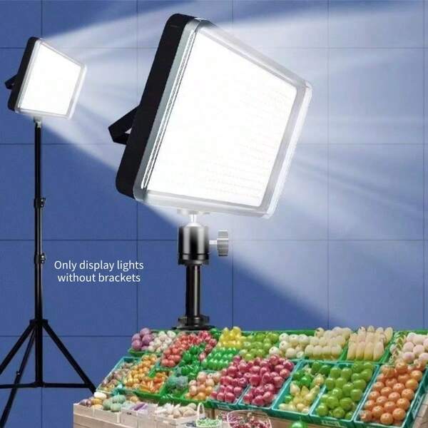 1pc LED Light, Rechargeable Mobile Outdoor Lighting, High Brightness, Tripod, Emergency Power Supply, Suitable For Camping, Night Market Stalls