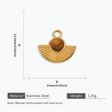 1pc Casual 304 Stainless Steel 18k Gold Plated Dragonfly Sun Cross Evil Eye Pendants DIY Jewelry Making Supplies For Women,Suit Party And Daily Life Wear - Pendant - View 18