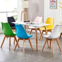 Gifts - Dining Chairs - Synk Basic Chair - White Black-Gray - Pack Of 4 Nordic Dining Chairs Kitchen Chairs With Upholstered Seat And Solid Beech Wood Legs (4CHAIR-001 89.9) - SILLA-4 PACK-gRIS - View 8