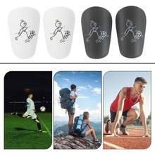 2 Pairs Mini Soccer Player Pattern Leg Guards, Thick Adult Clip-On Shin Pads - Durable Mini Soccer Shin Guards, Suitable For All Seasons - Multicolor - View 9