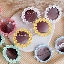 Customized Flower Sunglasses For Adult, Thoughtful Gift For Flower, Sunglasses For Wedding Guests Of All Ages Flower, Party Favors, Retro Sunglasses, Flower Sunglasses, Flower Proposal, Gifts, Groovy Sunglasses, Groovy Party, Two Groovy, Sunglasses, Retro Party, Personalized, Flower Sunnies - Multicolor - View 6