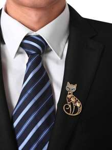 قطعة واحدة من دبابيس الزينة على شكل بوم الحجر الكريم الجميل، إكسسوارات أنيقة وجذابة مرصعة بالراين ستون على شكل طيور النسر، للنساء والرجال، للملابس والربطات والقبعات والحقائب والأحزمة، دبوس تزييني للحفلات والمناسبات اليومية