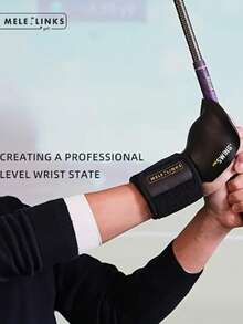 Ultimate Golf Swing Trainer With Adjustable Wrist Support And Alignment Guide - Enhance Your Game With Precision And Consistency - Yellow - View 4