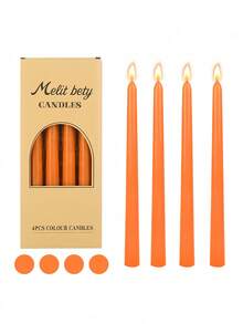 2025新款渐变色蜡烛套装，4支/盒，欧美风格长蜡烛，适合家居装饰、浪漫约会、婚礼派对、慵懒下午茶，无香蜡烛，设计师特别配色方案，礼盒包装，是馈赠亲朋好友的理想礼物，适合任何节日和季节，是生日、毕业等场合的完美礼物。 - 彩色 - 查看 18