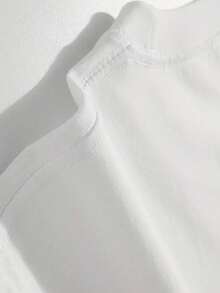 (220 Cotton T-Shirt)  Y2k  Style  Pattern Men's Casual Soft 100% Cotton All-Match Crew-Neck Short-Sleeved T-Shirt - 白色 - 查看 5