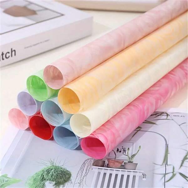 20 Stücke wasserdichtes Blumen Geschenkpapier, Geschenkverpackung für Blumensträuße, Geschenkverpackung, Valentinstag, Muttertag Dekoration, Party Zubehör, Blumengeschäft Bedarf, Hochzeitsgeschenke, Verpackungspapier für Blumenarrangements