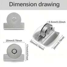 2/4 对金属磁扣 - 黑色、金色、银色和铜色 - 耐用不锈钢，非常适合袋子、盒子、窗帘等，磁扣 | 装饰性磁扣 | 不锈钢纽扣 - 彩色 - 查看 4