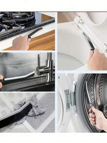 6件装硬毛缝隙清洁刷 - 细缝隙清洁刷、小型清洁刷、瓷砖缝隙刷、厨房刷、浴室刷、家用刷、窗户清洁工具 - 彩色 - 查看 5