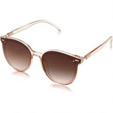 Gafas de sol para mujer moda 2025 clásico redondo Retro Vintage tonos grandes Sunnies SJ2067 - Leopardo - Ver 6
