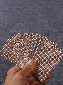 1pc 54 Sheets Color Pink Gold Card Games Card Group Waterproof Multiplayer Game Cards Suit Magic Package Marry Party Birthday Festival Board Game Gift Collection