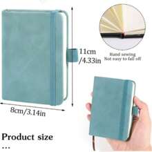 1/3 Packs Mini Notebooks, Small Leather Pocket Journal, A7 Business Notebook For Students School Office Diary Subject Writing Supplies