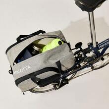 2025 Hottt New Arrivals:Vincita Nash Bike Trunk Bag - Universal Quick-Release Fit All Rear Racks  Expandable Panniers - Bicycle Commuter Bag Suitable For All BicyclBrownBrown - Bildfarbe - View 4