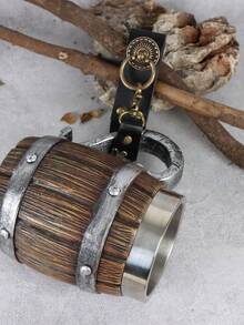 1 chiếc giá đỡ cốc giả da thời Trung cổ, móc treo thắt lưng phong cách Steampunk cổ điển cho trang phục LARP thời Phục Hưng, phụ kiện đựng đồ uống kiểu retro - Nhiều màu - Xem 9
